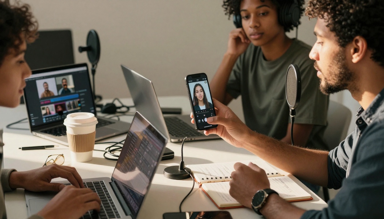Social media team collaboration