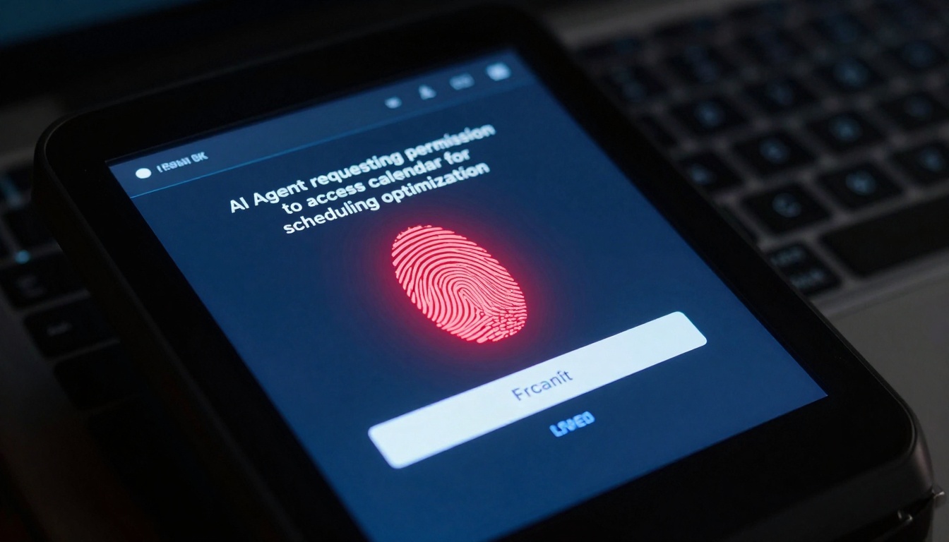 Security authentication interface during AI task execution
