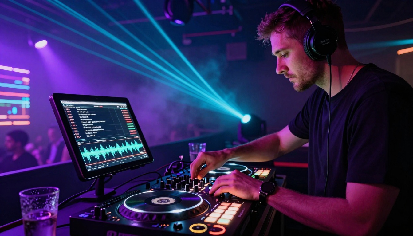 Live performance with real-time transcription display