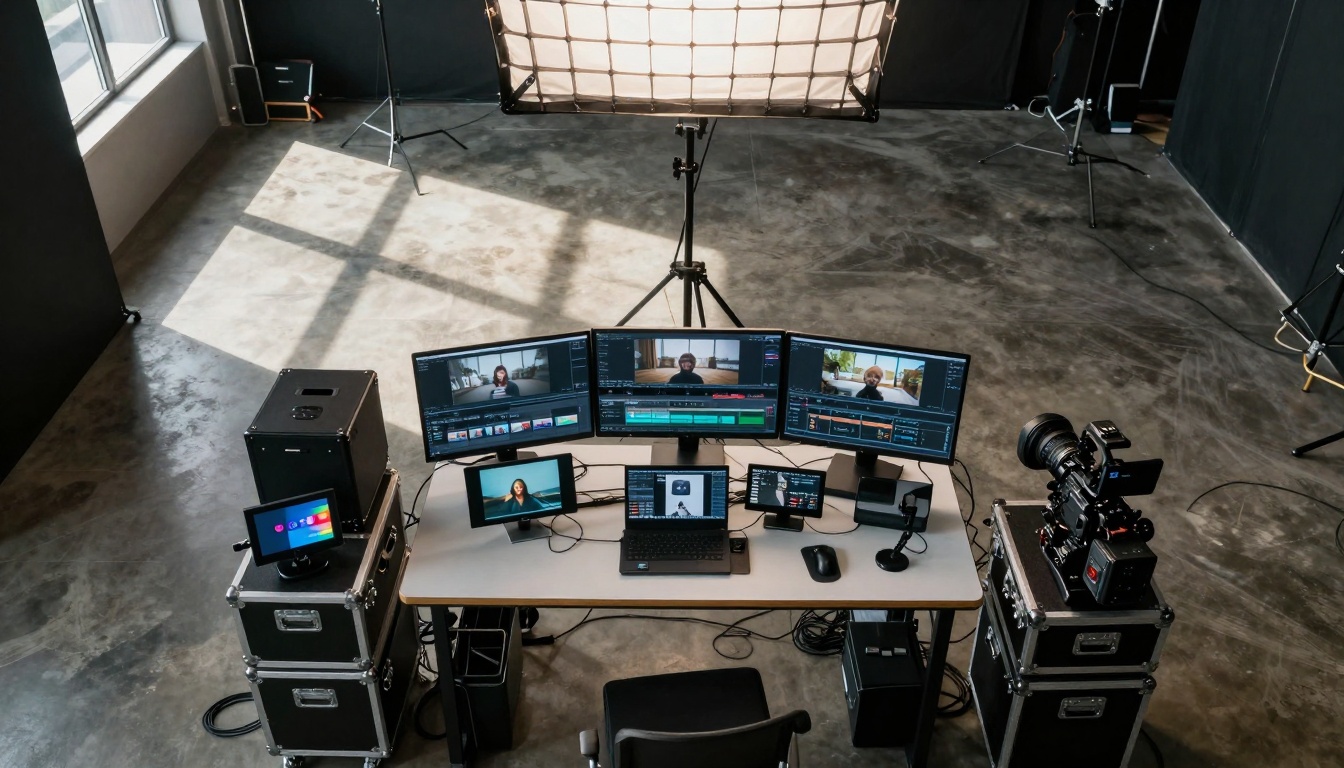 Aerial production setup overview