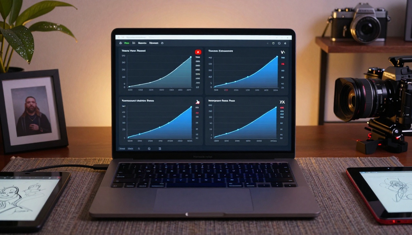 Viral analytics dashboard visualization