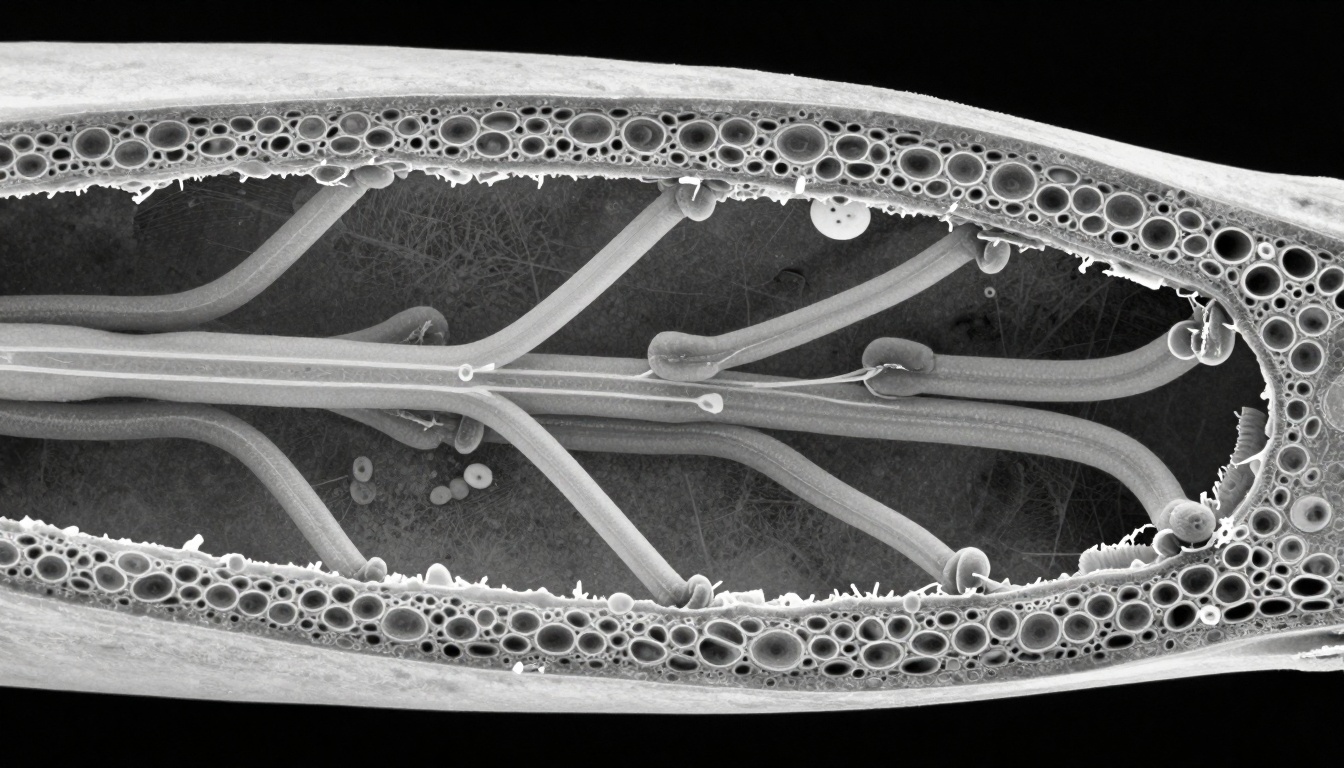 Banana Vascular System Microscopic