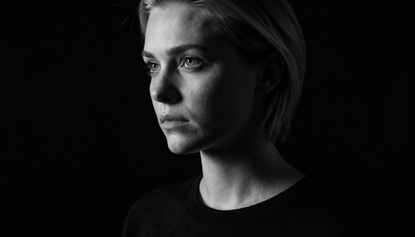Minimalist Dramatic Portrait