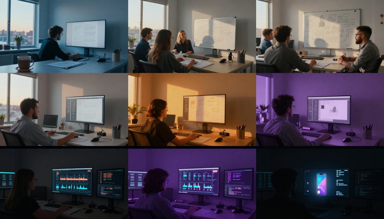 24-Hour Veo 3.1 Video Creation Cycle - Time-lapse Composite