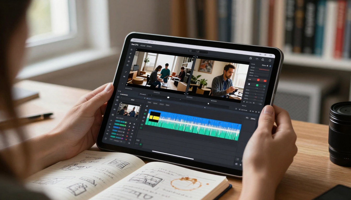 Video Timeline Editing on Tablet