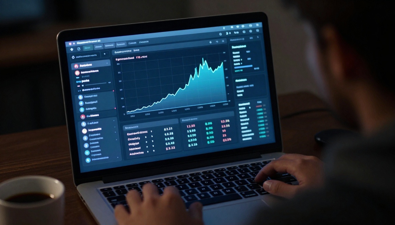 Analytics dashboard showing performance metrics