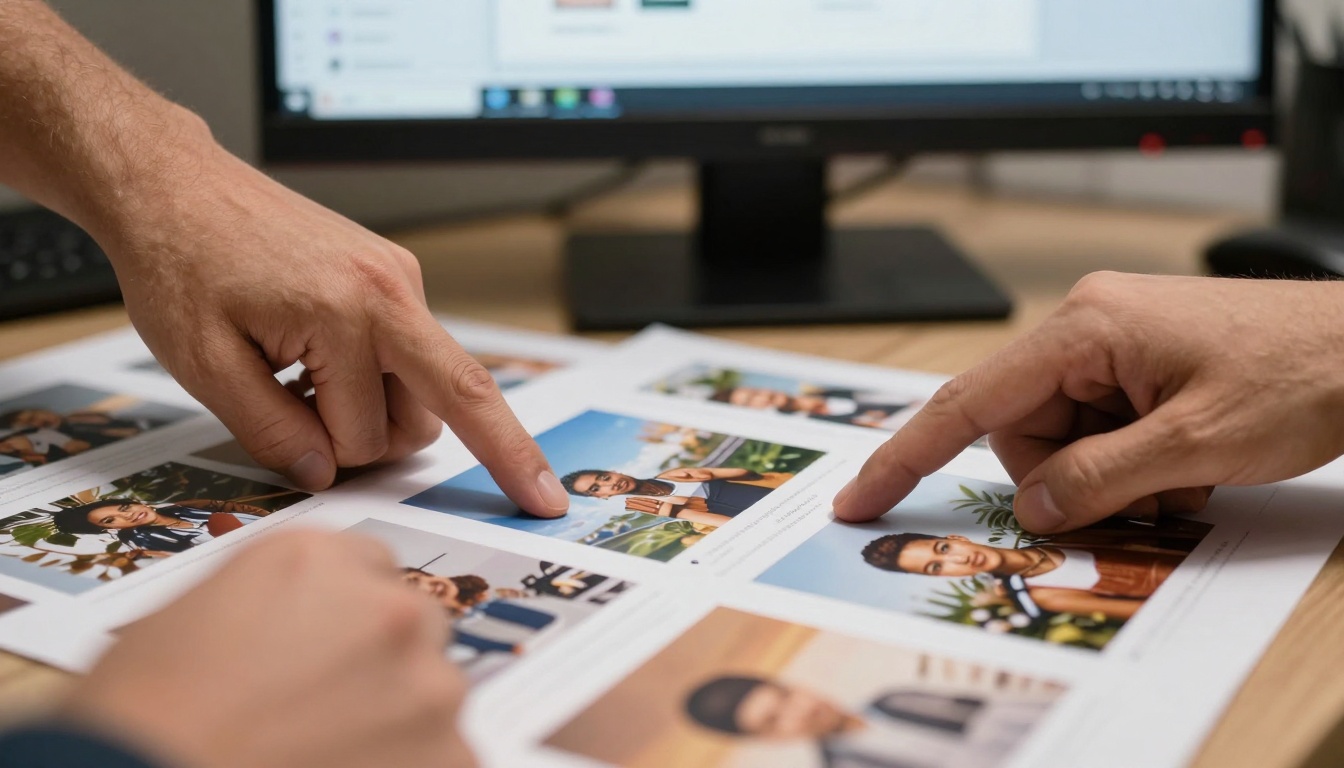 Marketing team review