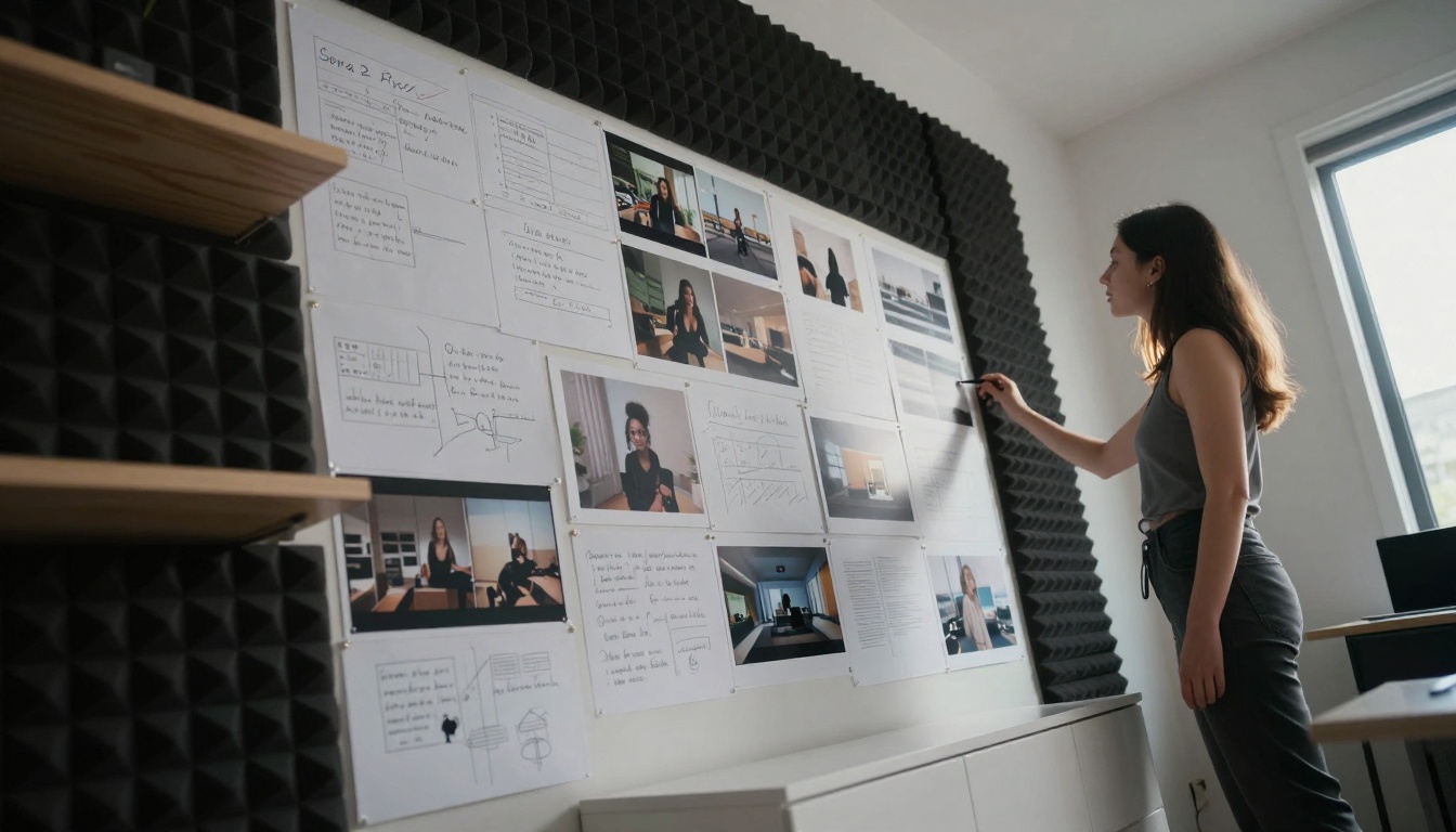 Sora 2 Pro Storyboard Planning Wall
