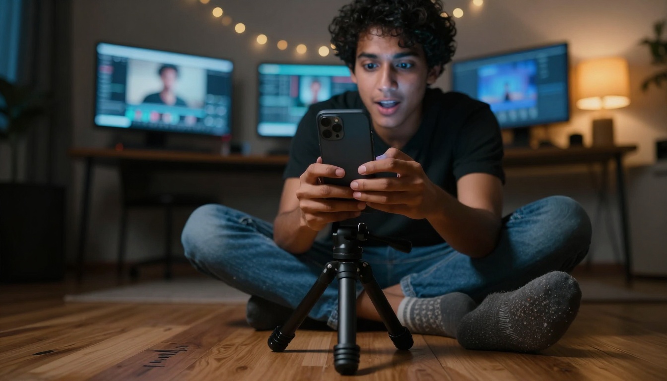 TikTok Reaction Filming Setup