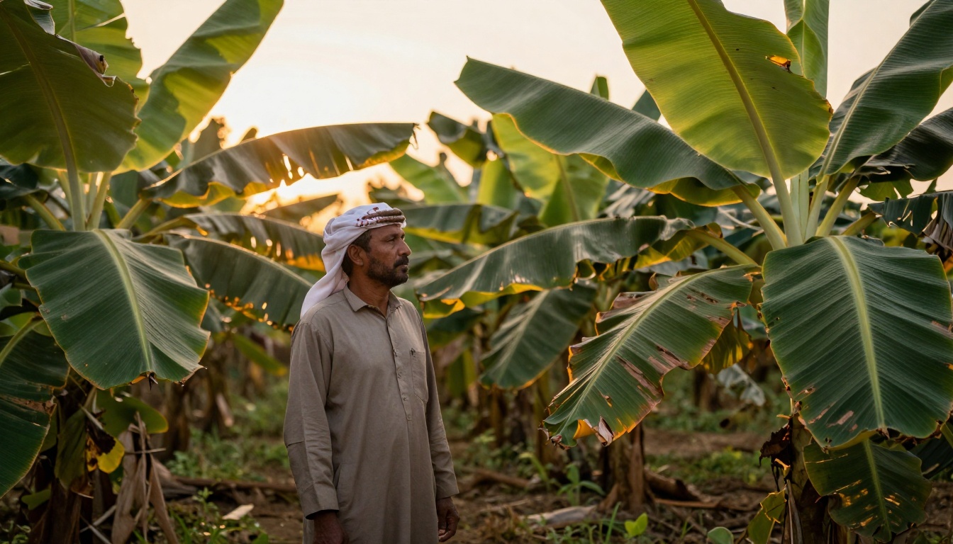 Banana farmer portrait