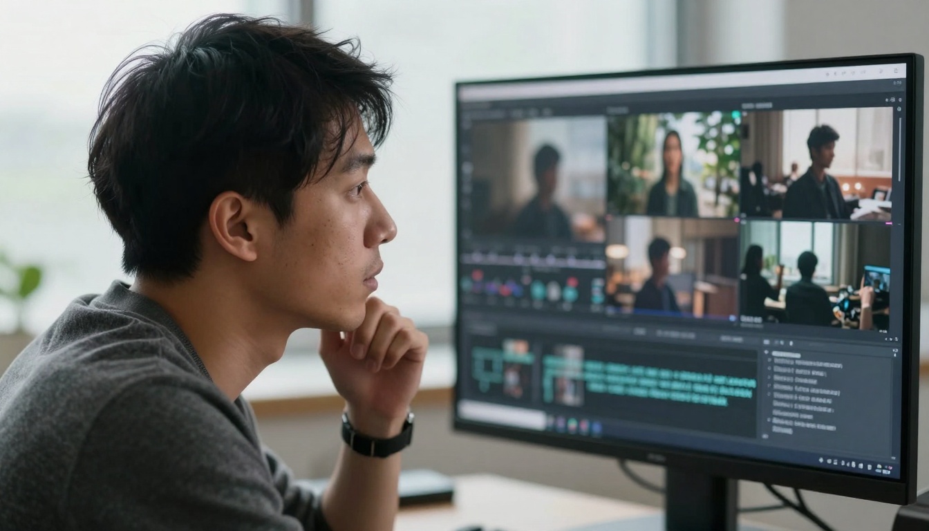 Creative Director Reviewing AI Video