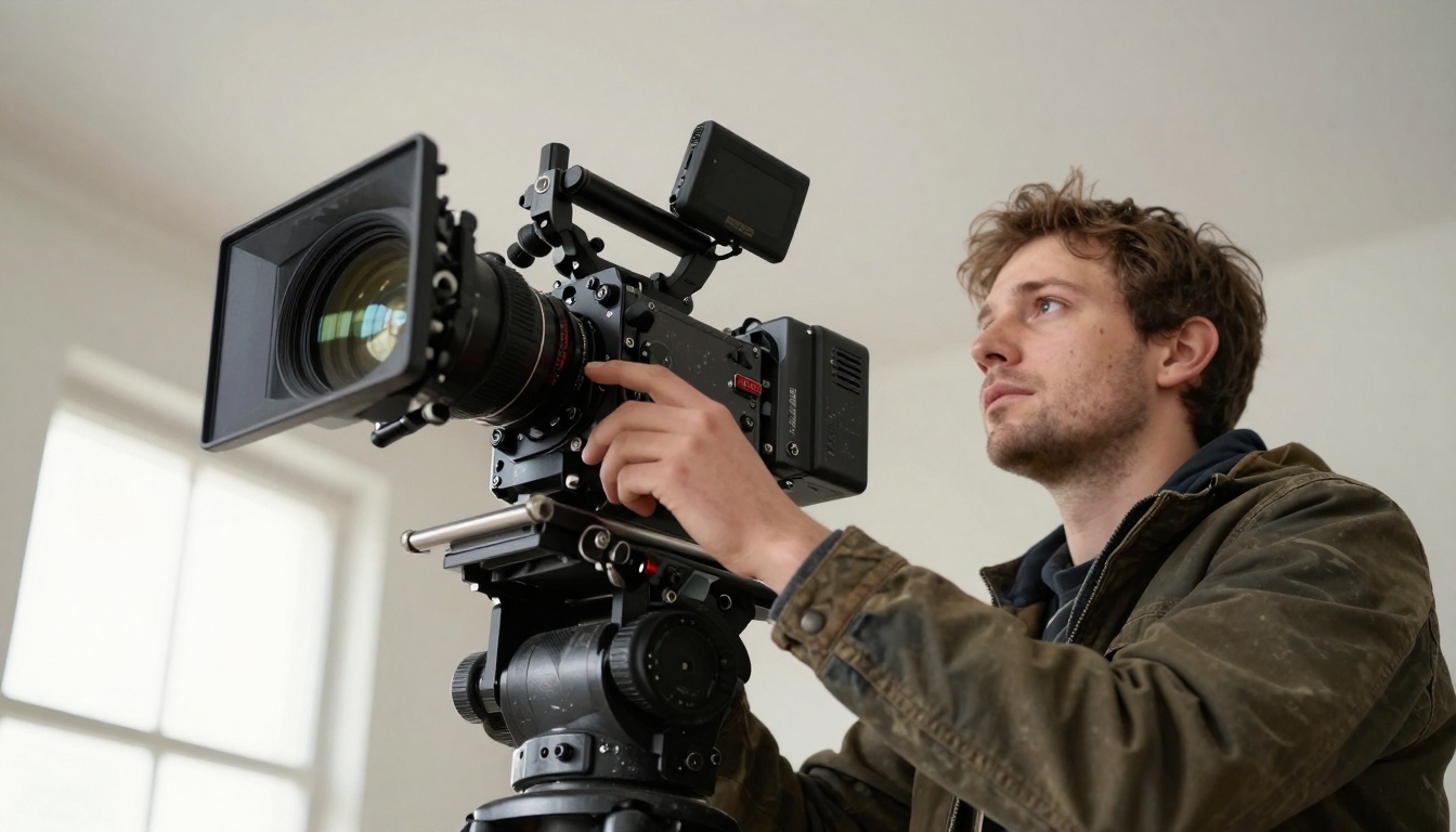Cinematographer low angle