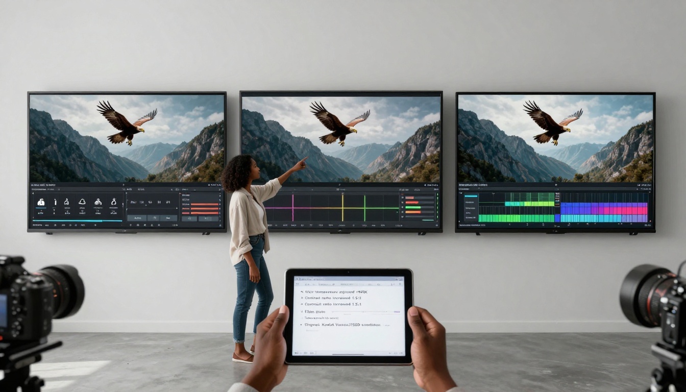Side-by-side comparison wall showing the evolution from raw Sora 2 Pro output to professionally finished work