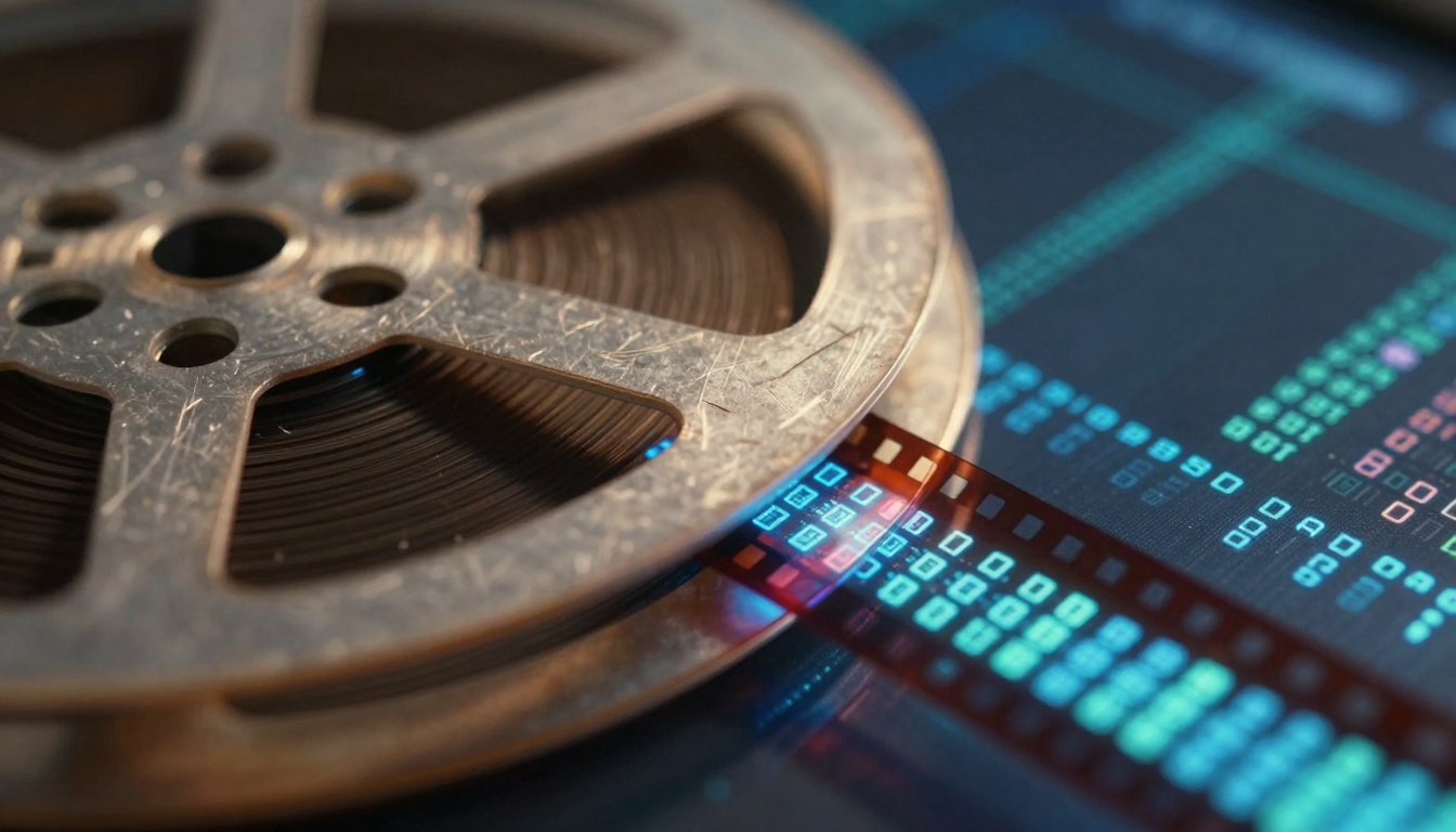 Film to digital transition representing technological evolution