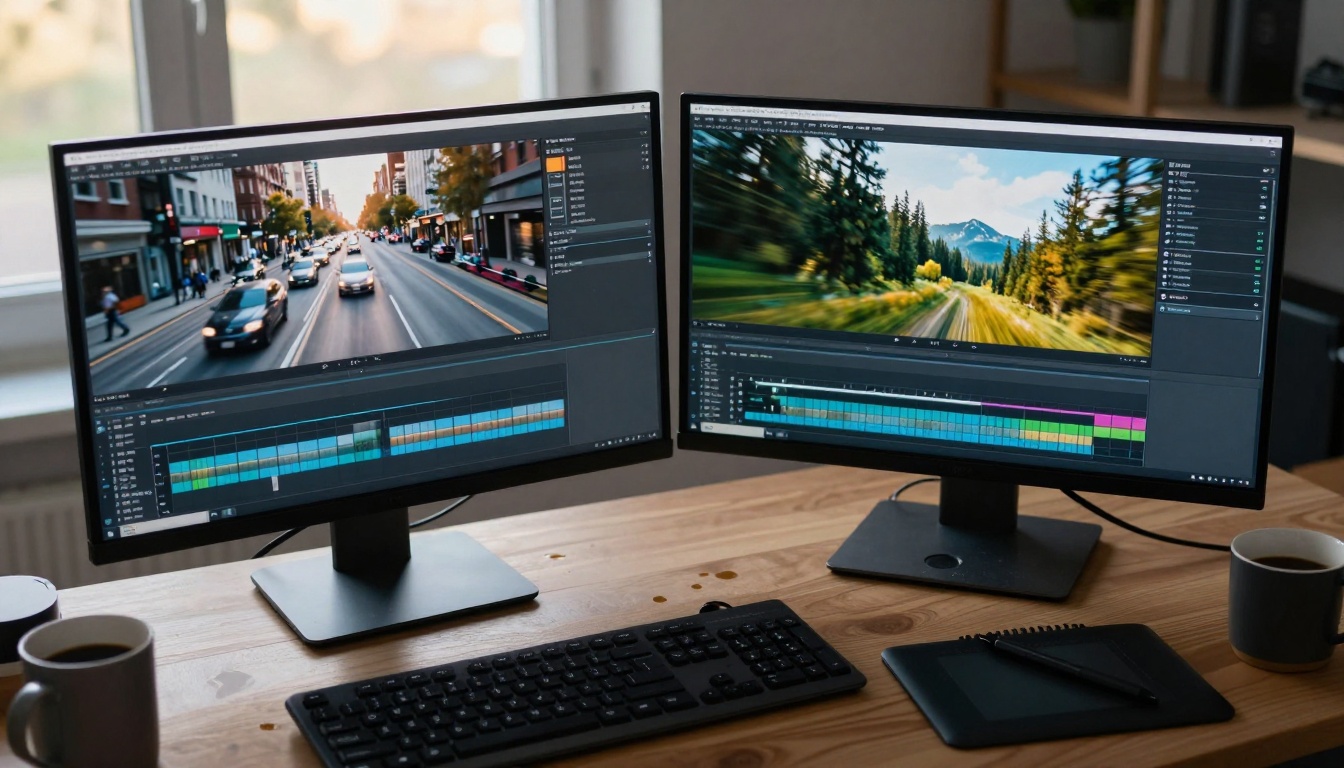 Video Editing Workstation Comparison Setup