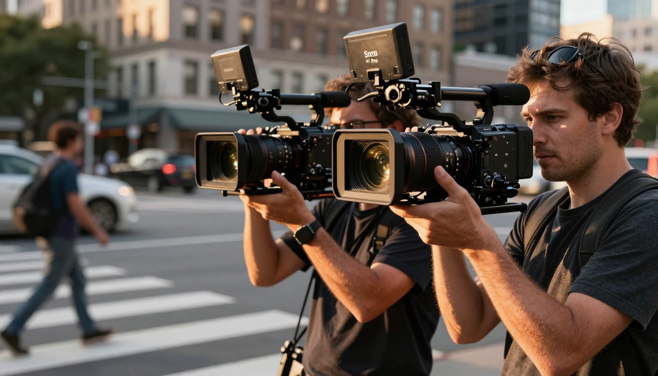 Videographer Dual Camera Setup