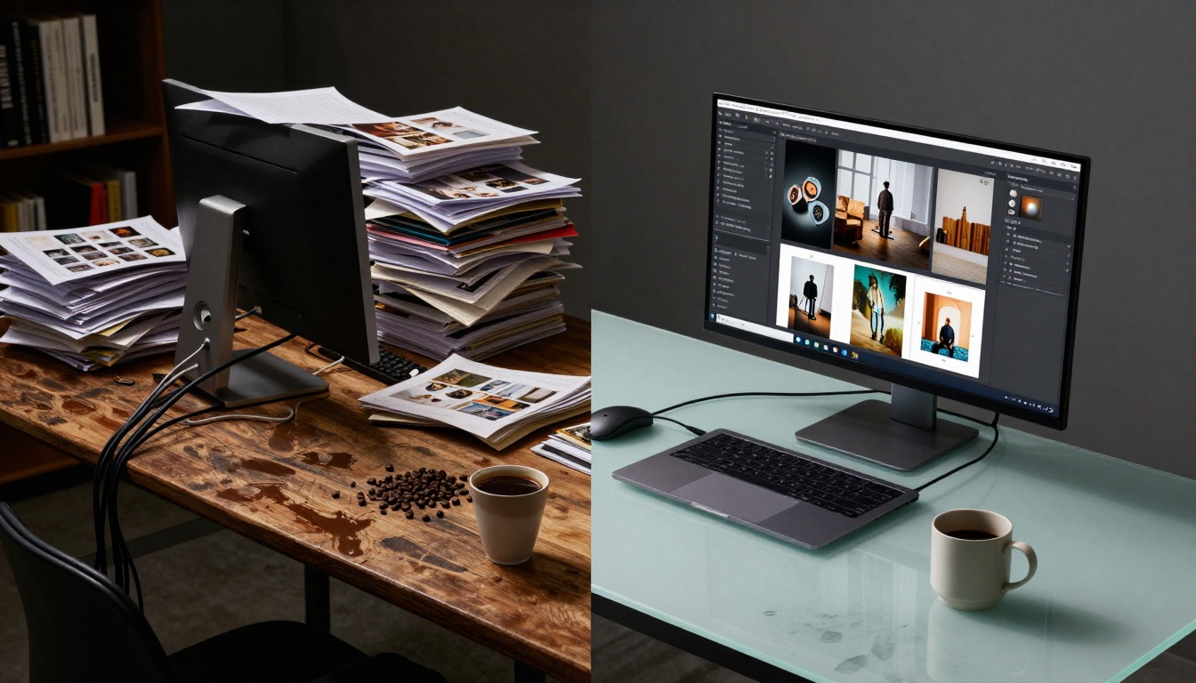 Creative workspace transition Creative workspace transition