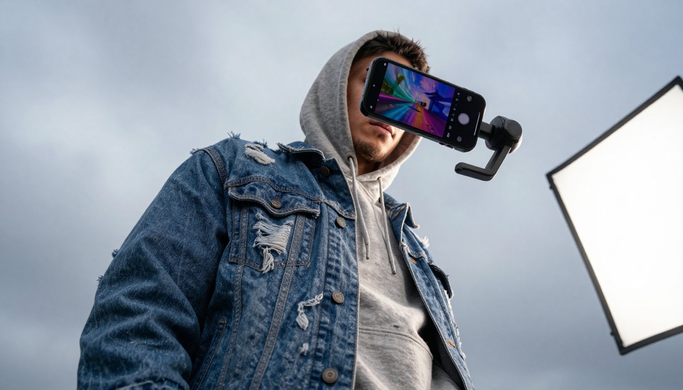 Low Angle Creator Filming