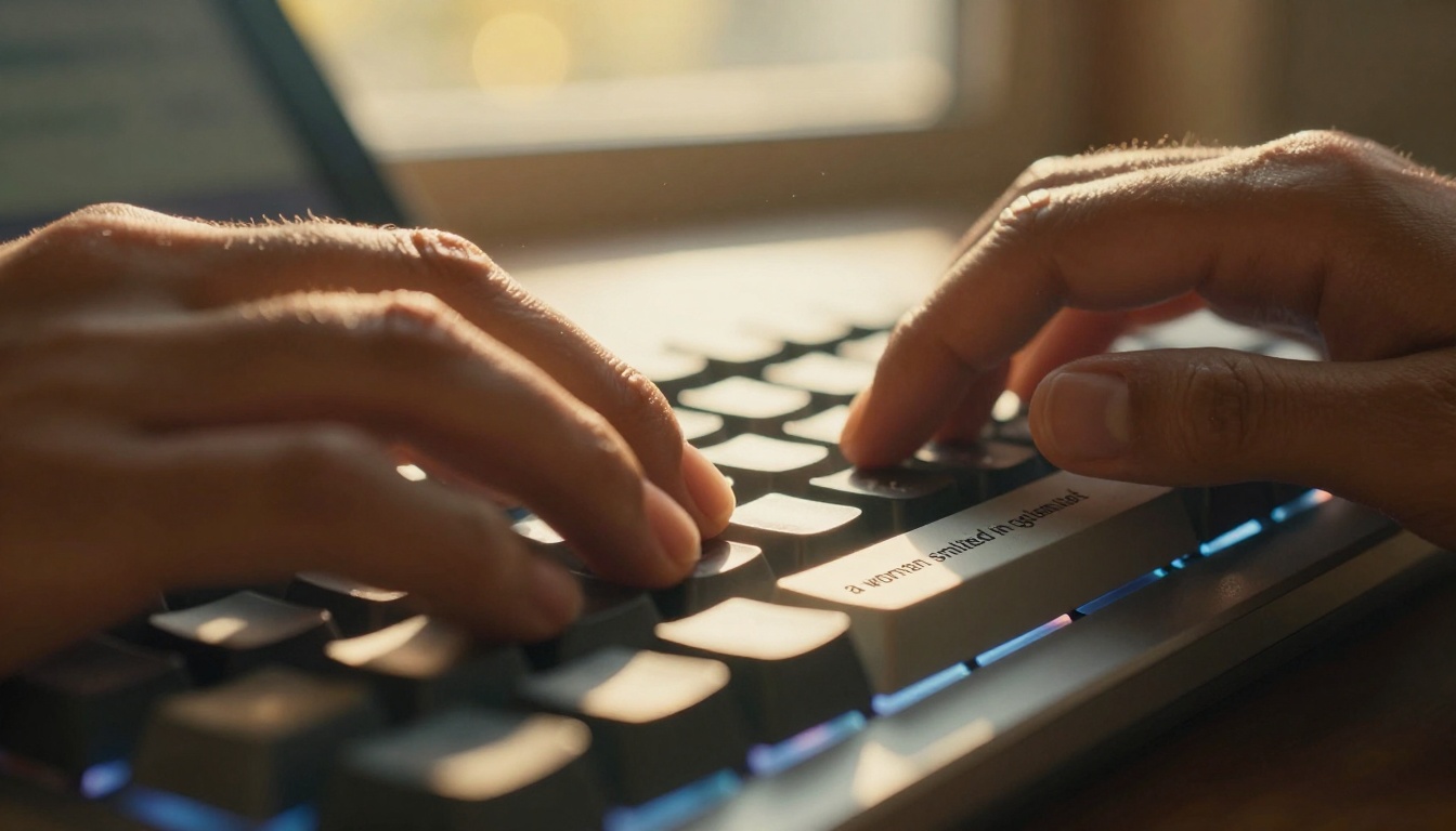 Text input begins the generation process