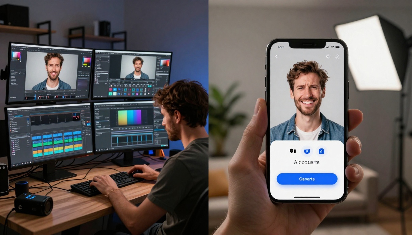 Side-by-side comparison: complex vs simple setup