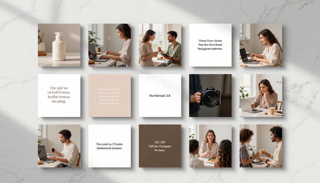 Instagram Grid Strategy Visualization