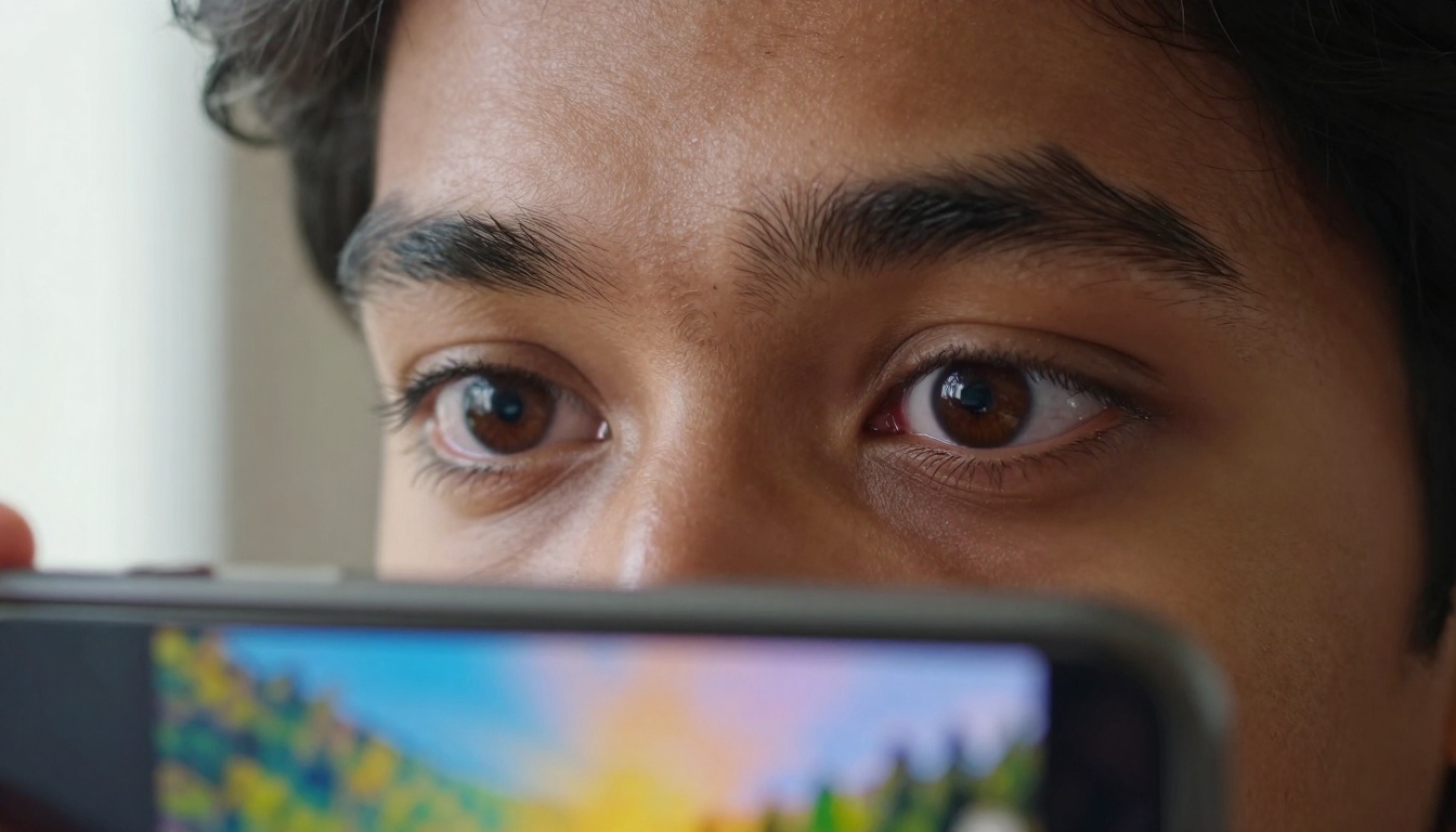 Phone Screen Reflection