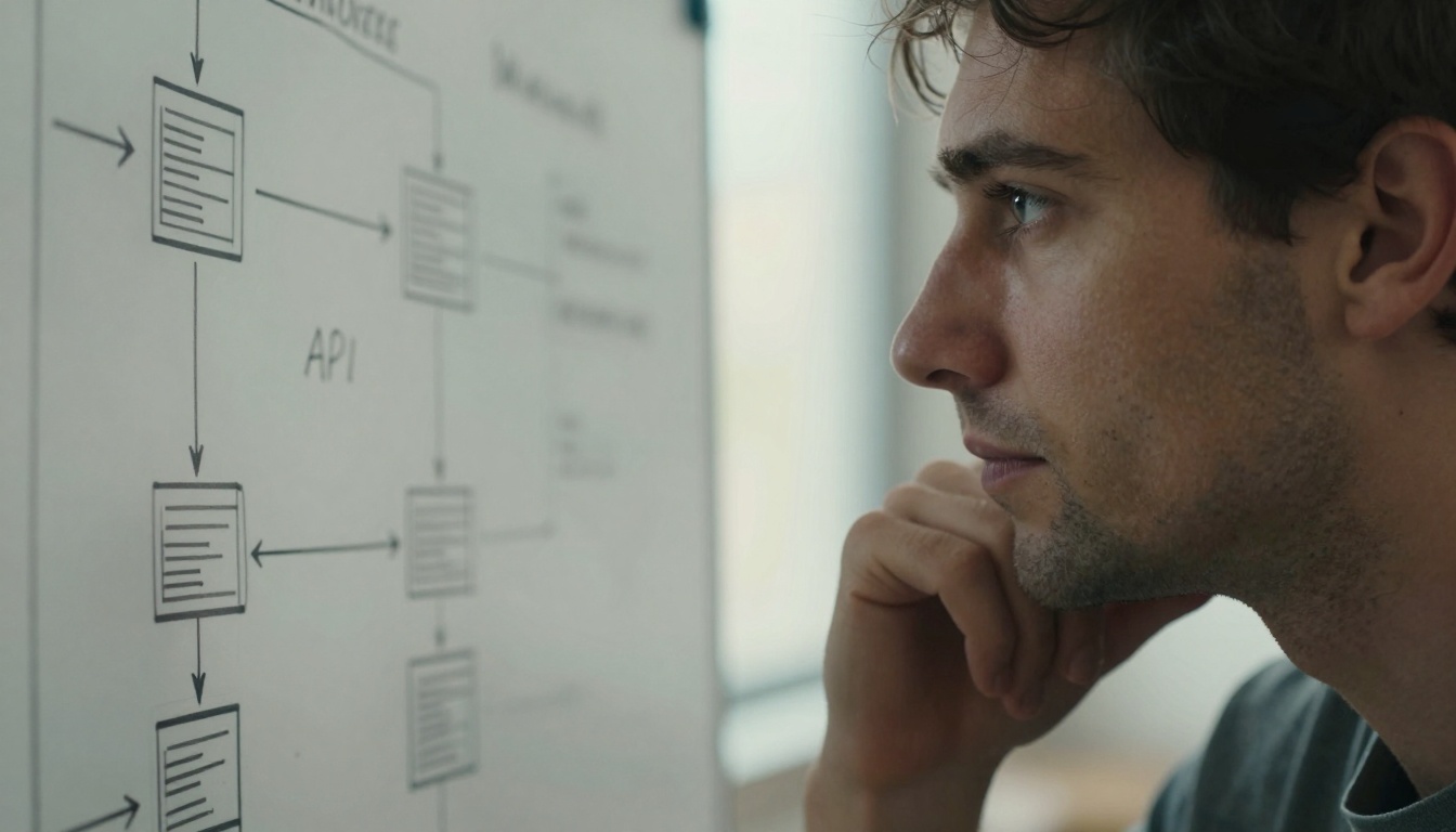 Programmer thinking about architecture