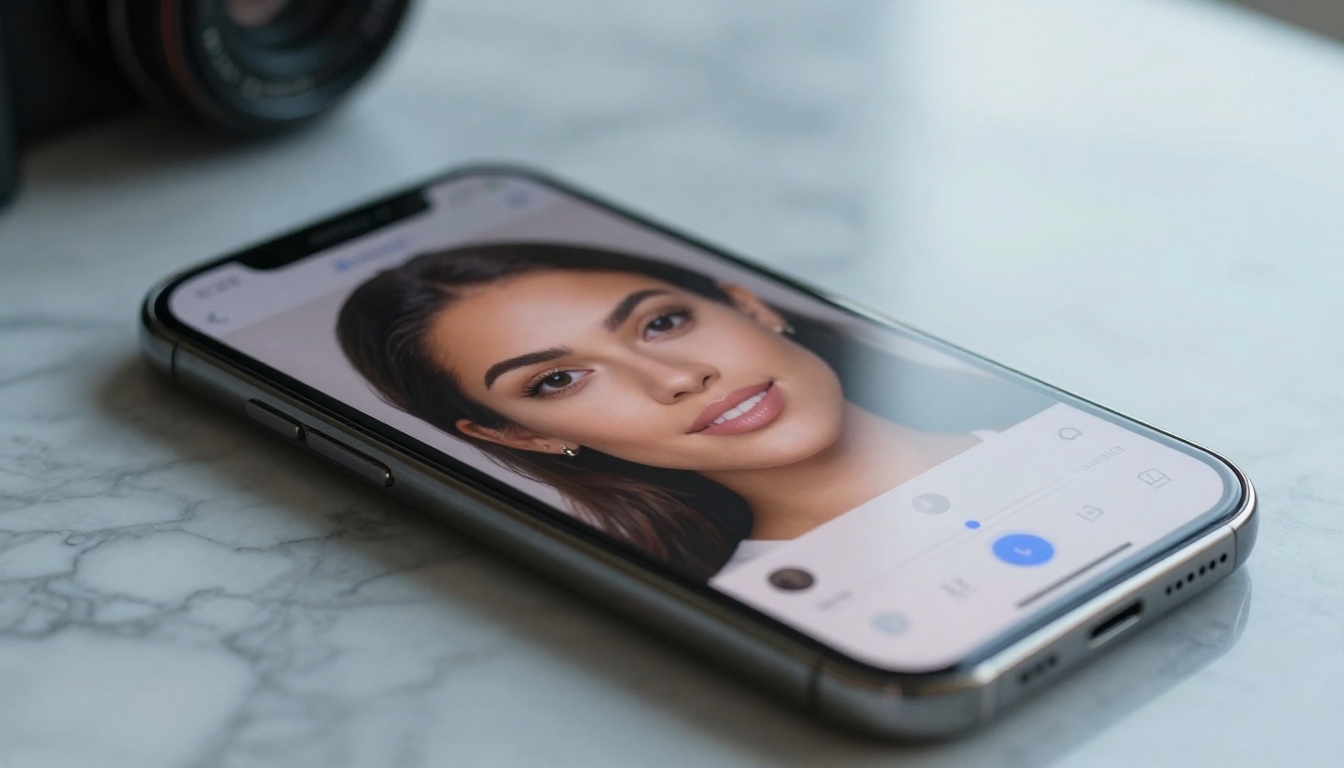 AI Face Enhancement Interface AI Face Enhancement Interface