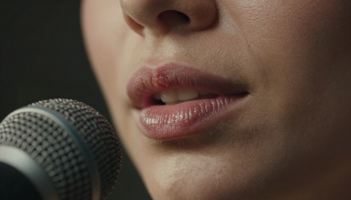 Microphone Close-Up Singer
