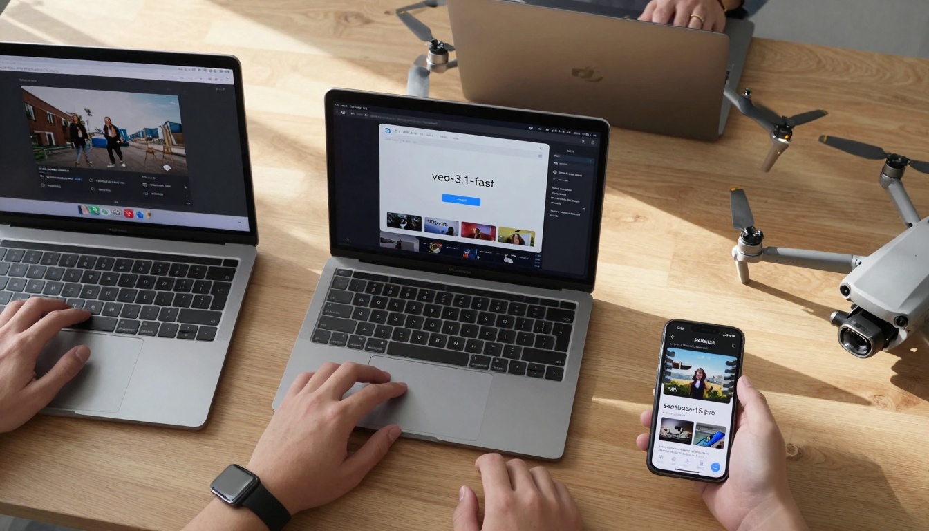 Multi-Device AI Video Workflow