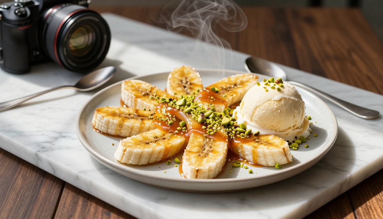 Banana Dessert Photography