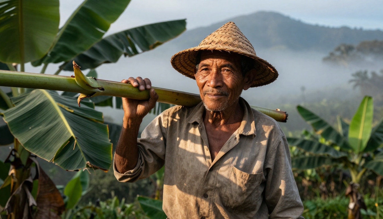 Banana Farmer Portrait