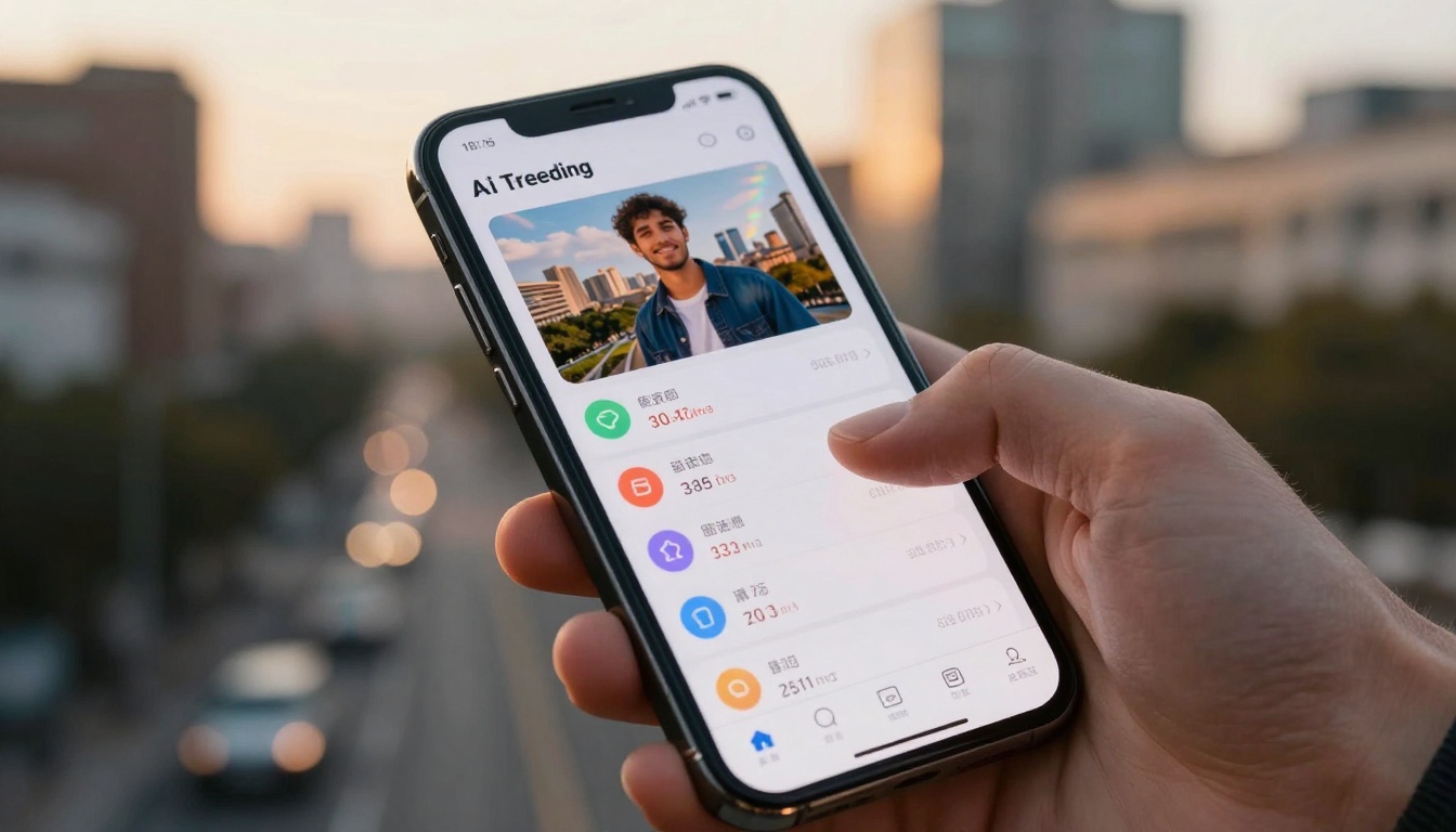 Smartphone showing viral metrics