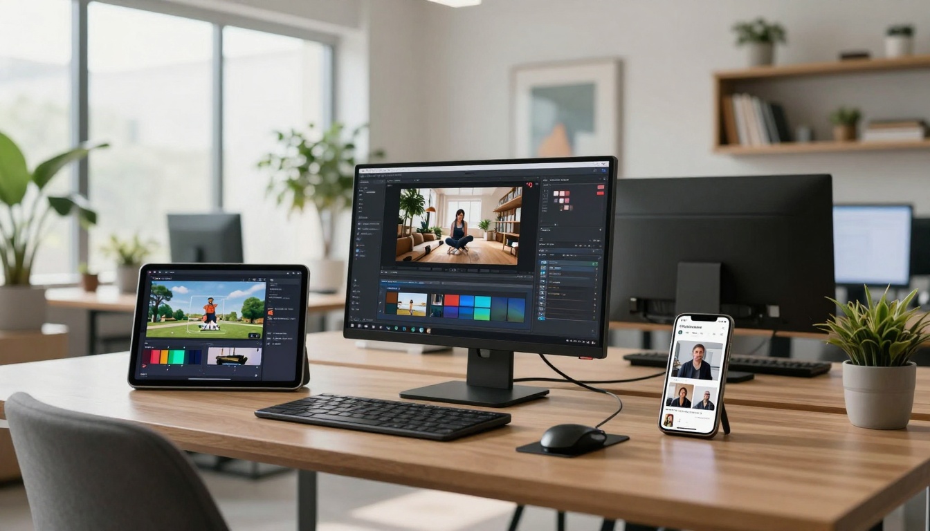 Multi-Device Video Creation Setup