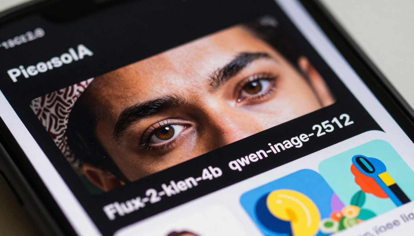 AI interface close-up