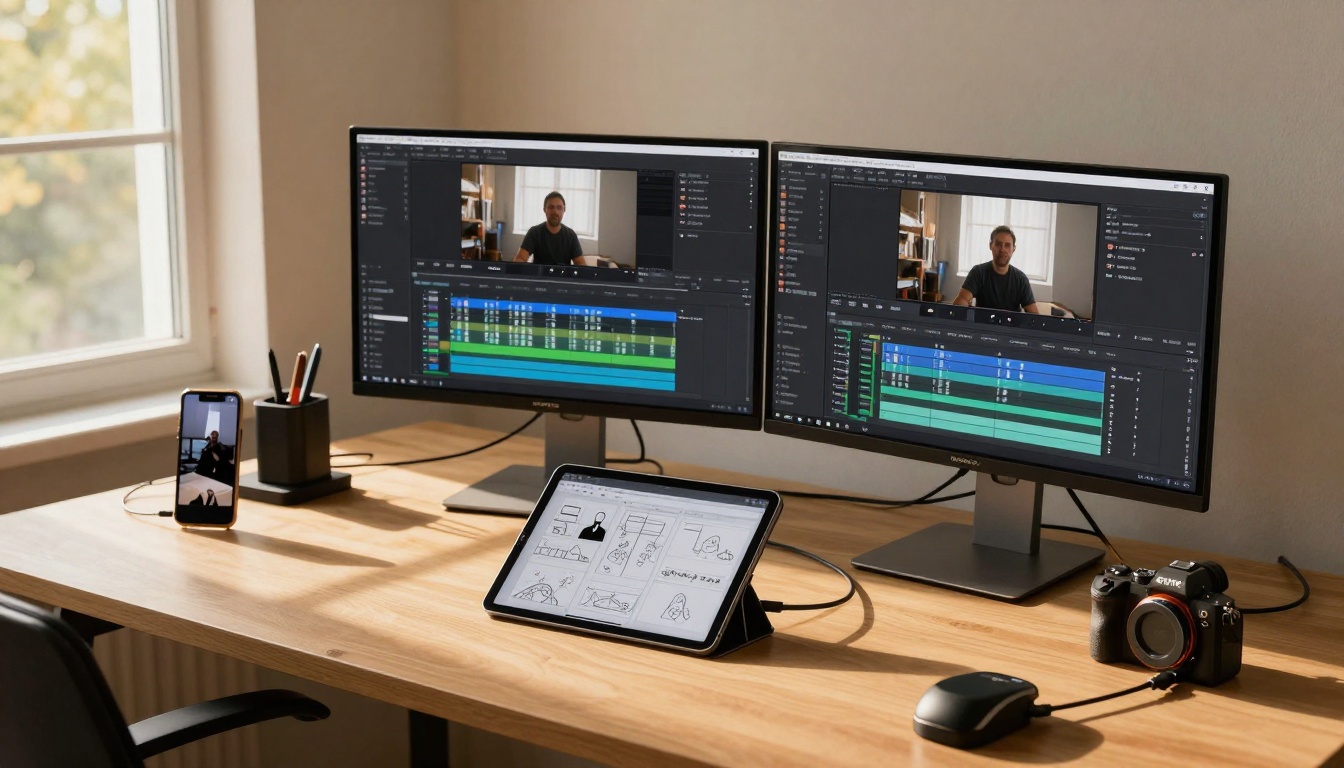 Multi-device creative workspace