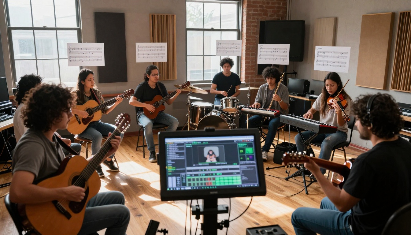 Collaborative AI Music Session
