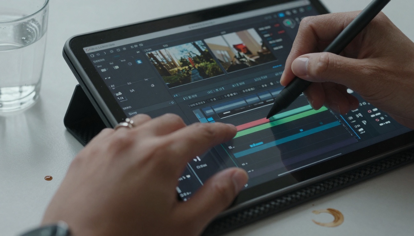 AI Timeline Editing Hands