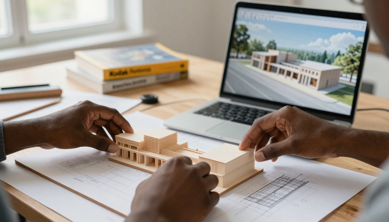 Architect Using AI Visualization