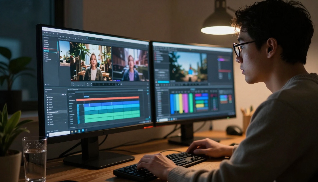 AI Video Editing Workspace