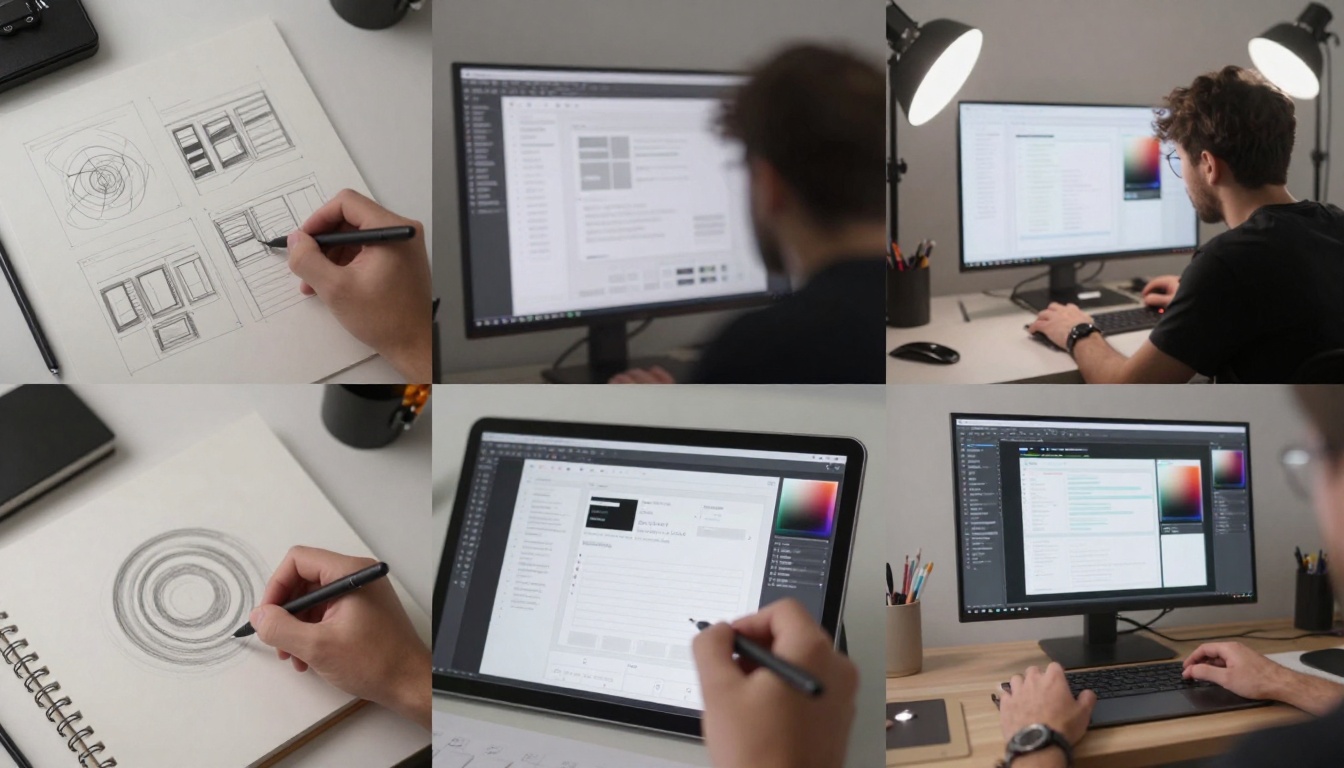Time-lapse of UI/UX design process