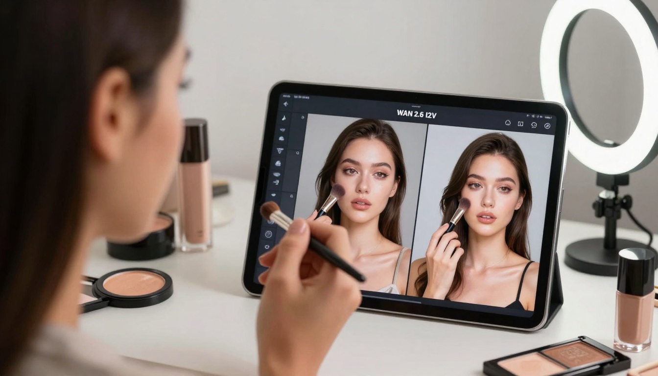 Beauty creator using WAN 2.6 I2V