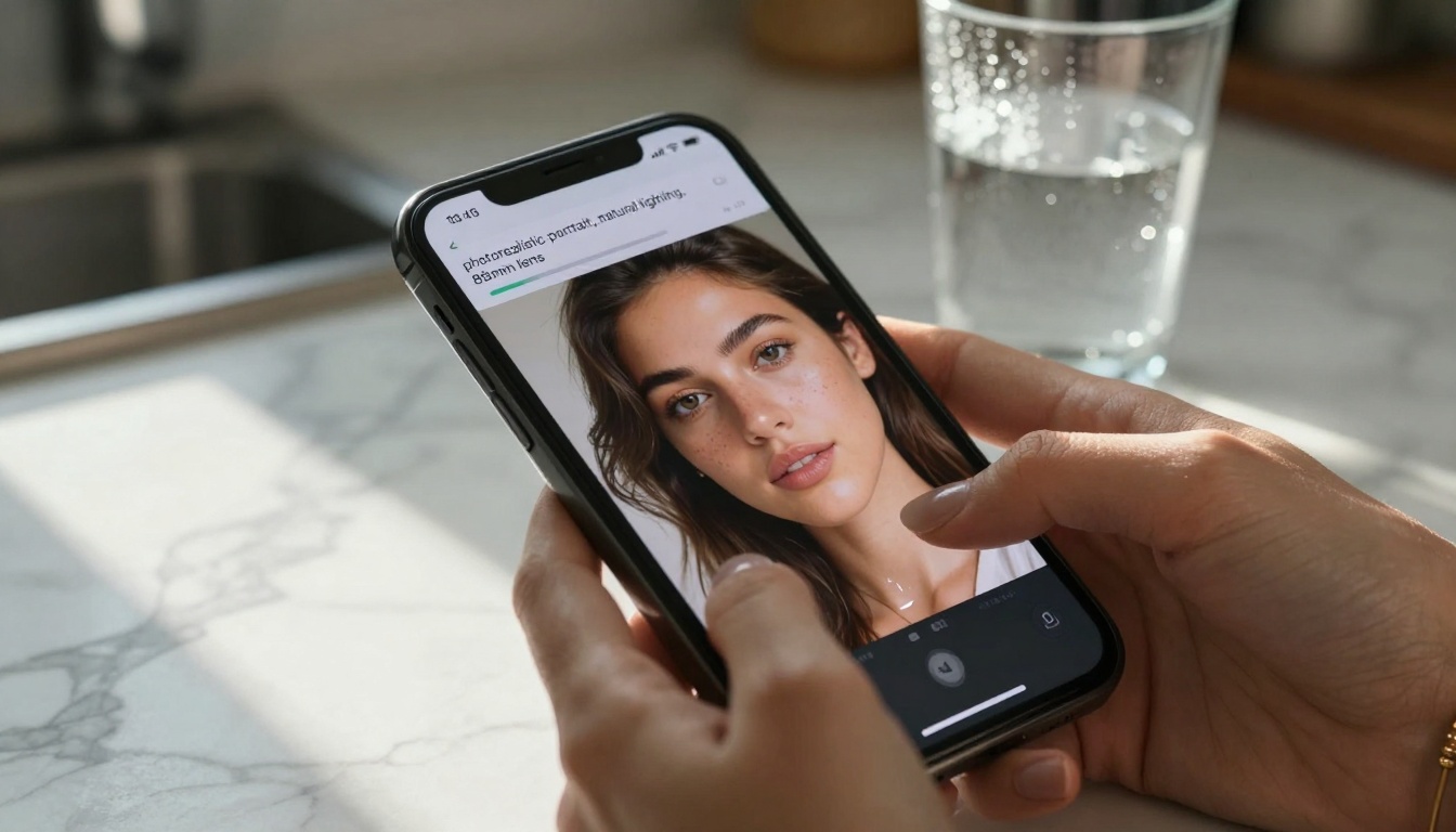 Leonardo AI mobile interface closeup