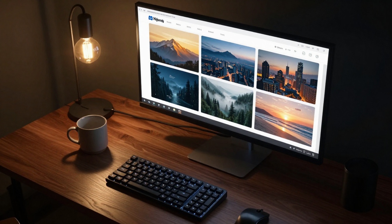 Midjourney Discord interface setup