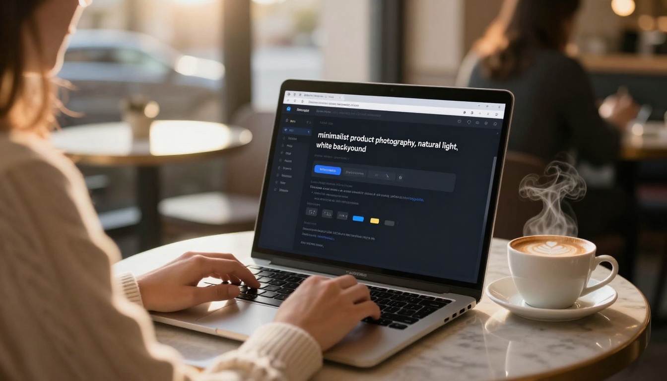 Bing Image Creator cafe workspace