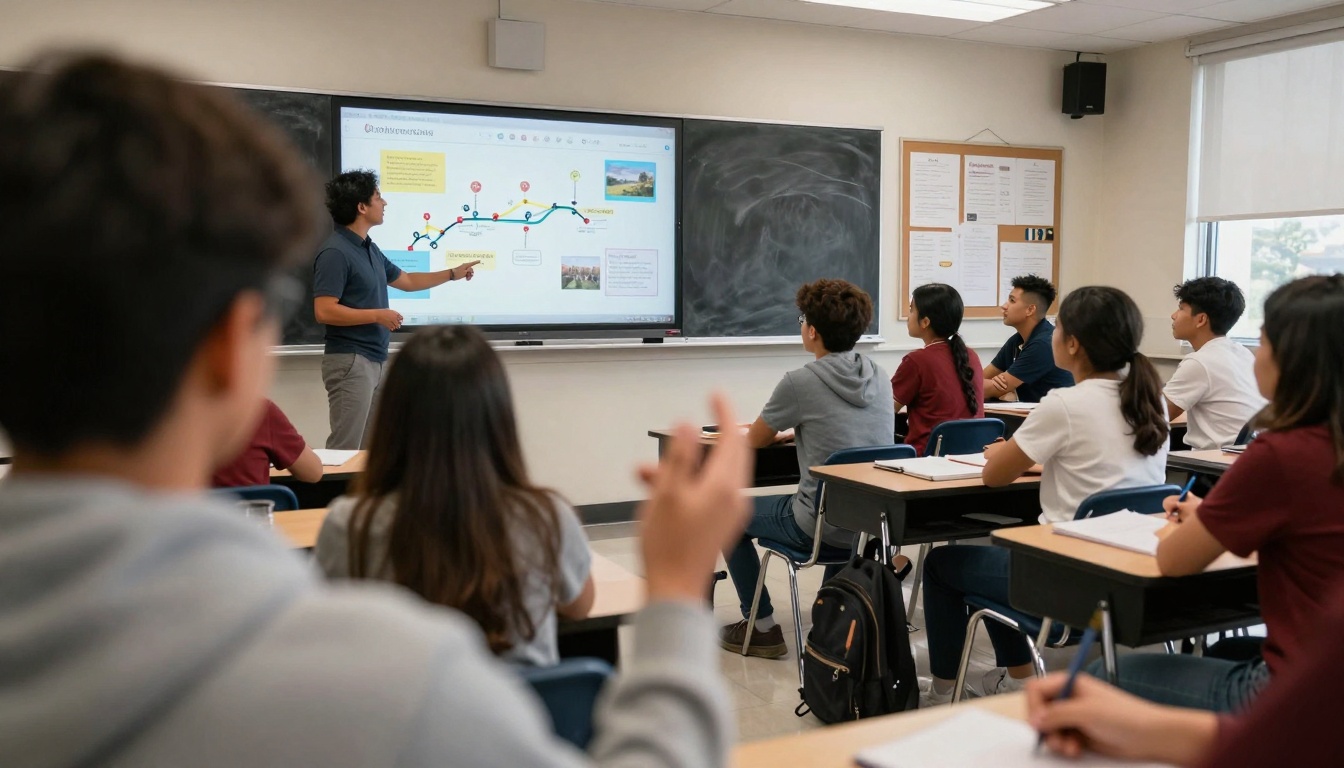 Classroom flipbook presentation