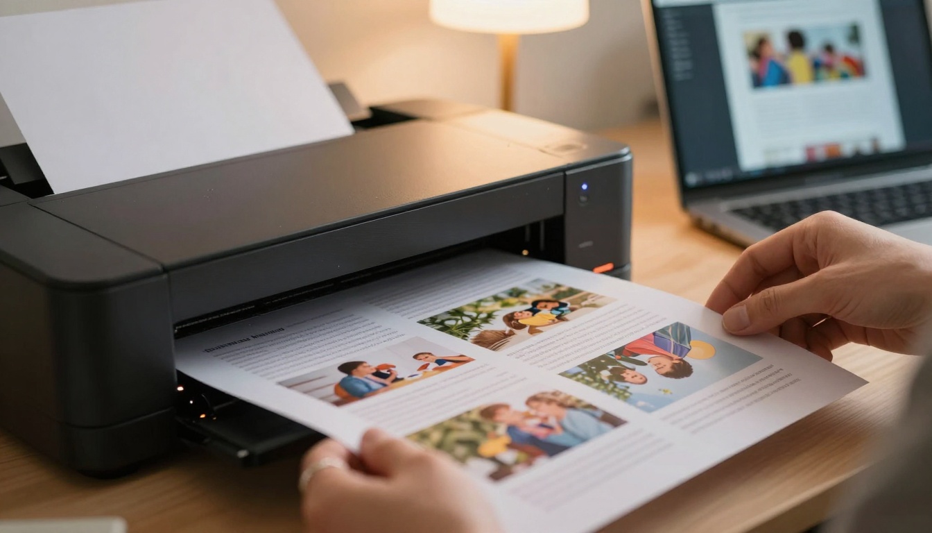 Printing flipbook educational materials