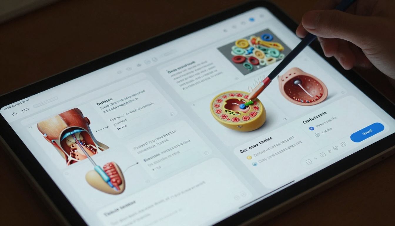 Interactive content detail view
