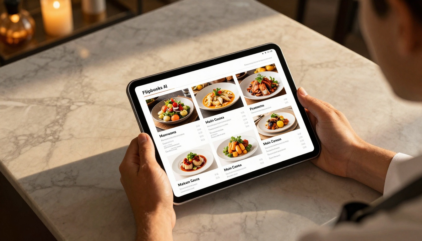 Restaurant Digital Menu Flipbook