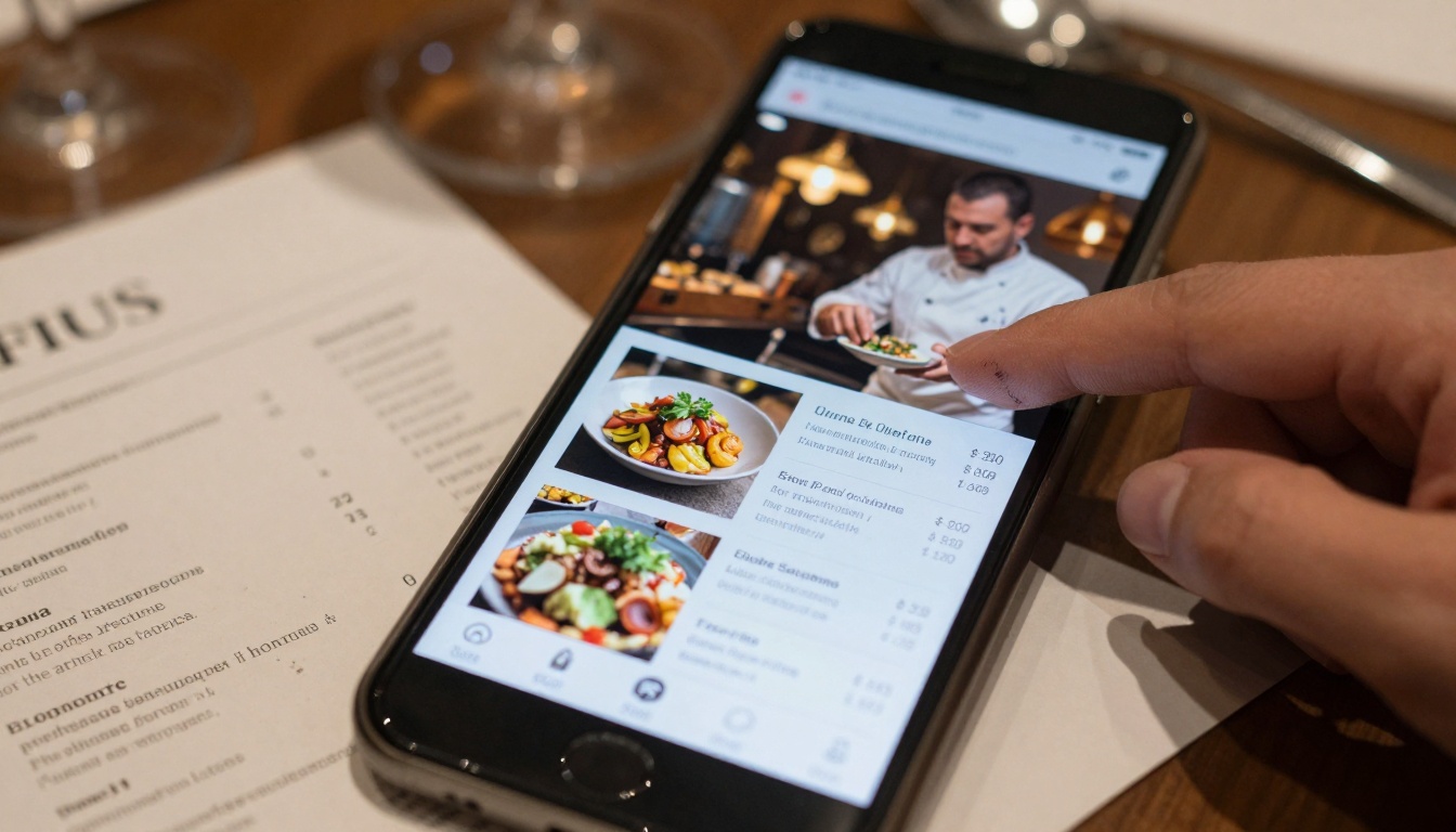 Mobile Restaurant Menu Experience